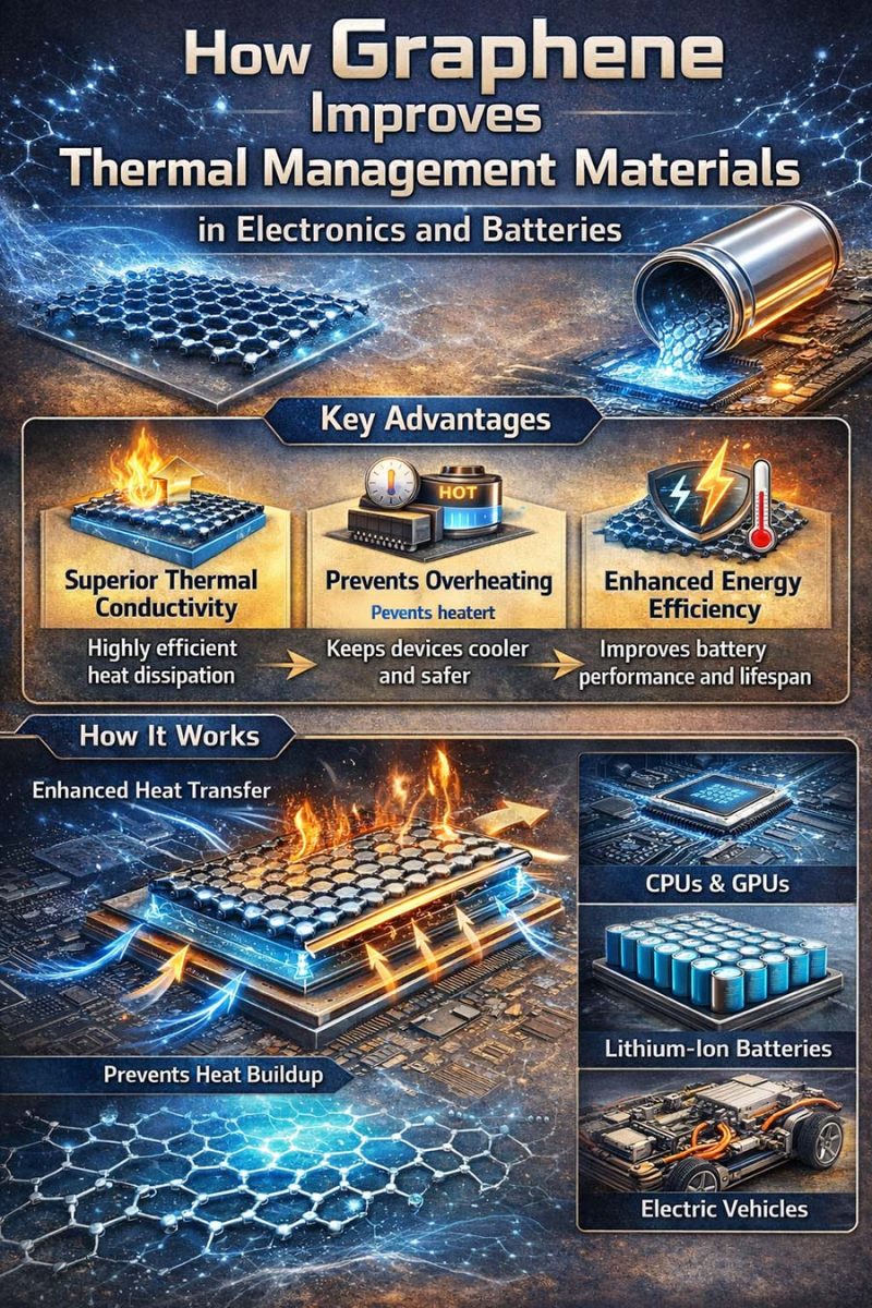 How Graphene Improves Thermal Management Materials in Electronics and Batteries